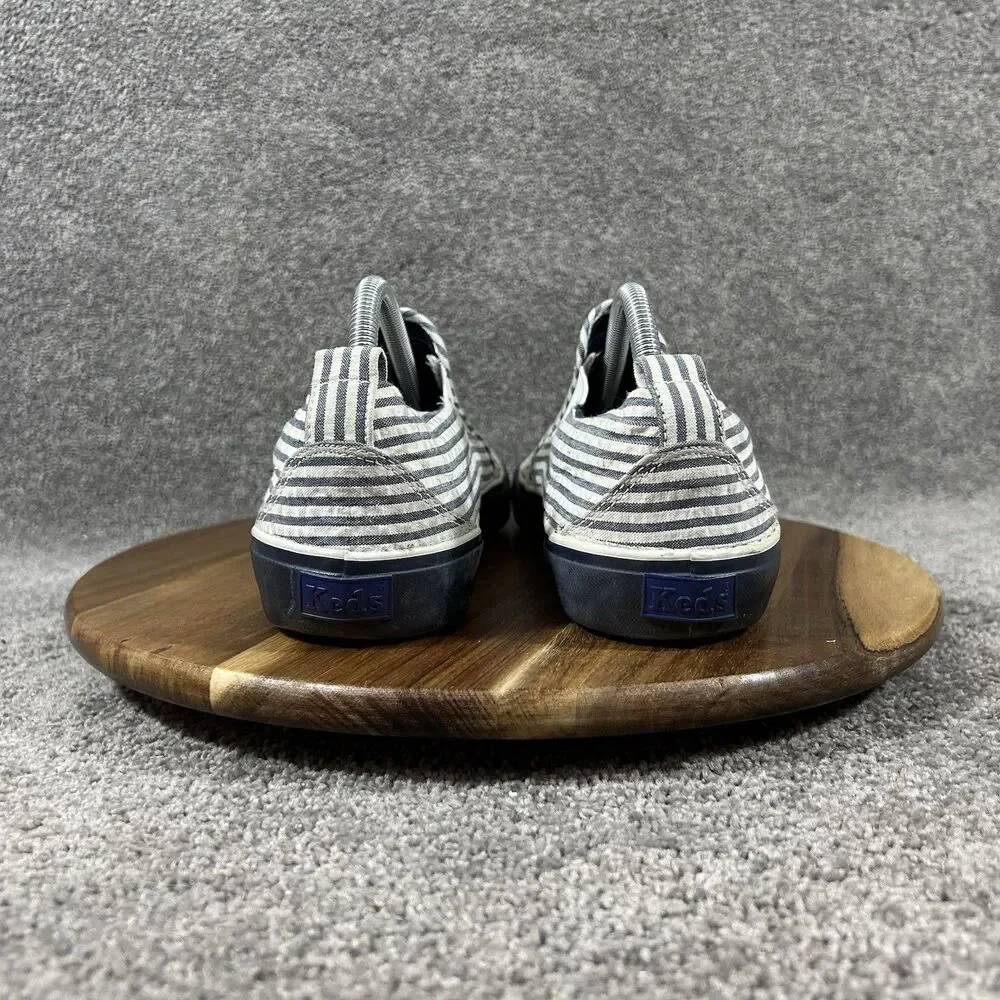 Keds x Brooks Brothers Men’s Size 8.5 Navy Searsucker Striped Slip-On Shoes Used